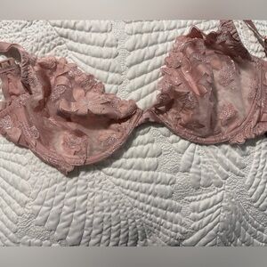 VS Plunge Bra 34DDD Pink Lace